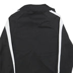 PUMA Womens Black & White Track Jacket L Polyester Blend Zip Athletic Sportswear
