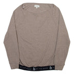 TED BAKER Womens Jumper Brown Tight Knit UK 8