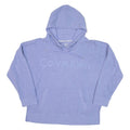 CALVIN KLEIN Womens Purple Hoodie L