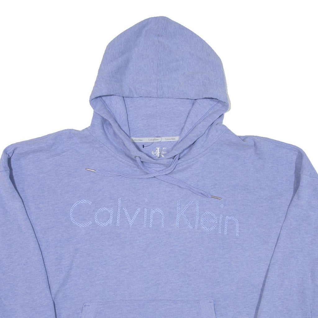 CALVIN KLEIN Womens Purple Hoodie L