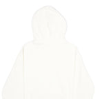 H&M Mens White Corduroy Hoodie M Casual Pullover Drawstring Hooded Sweatshirt