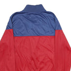 GUESS JEANS Mens Blue & Red Colourblock Zip Jacket M Polyester Sportswear Casual