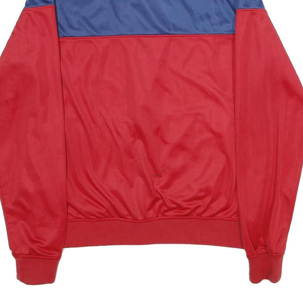 GUESS JEANS Mens Blue & Red Colourblock Zip Jacket M Polyester Sportswear Casual