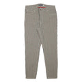 TOMMY HILFIGER Womens Polyester Blend Beige Check Slim Skinny Trousers W30 L26
