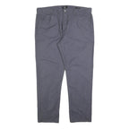 CALVIN KLEIN Mens Cotton Blend Grey Slim Straight Trousers W38 L30 Stylish