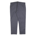 CALVIN KLEIN Mens Cotton Blend Grey Slim Straight Trousers W38 L30 Stylish