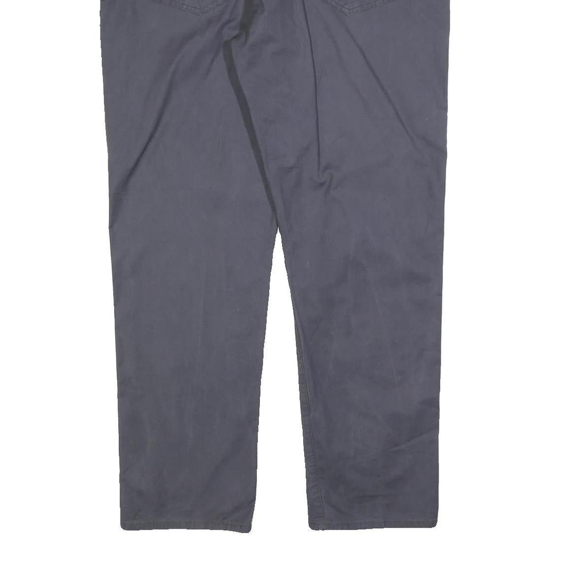 CALVIN KLEIN Mens Cotton Blend Grey Slim Straight Trousers W38 L30 Stylish