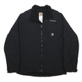 CARHARTT Mens Black Nylon Workwear Jacket M Plain Zip Pocket Durable