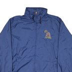 JOHN HALLS ALASKA Womens Blue Nylon Zip Jacket M Plain Lightweight Outerwear