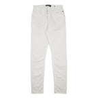 REPLAY Womens White Slim Skinny Denim Cotton Blend W26 L31 Stylish Summer Jeans