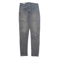 LEVI'S 512 BIG E Jeans Mens Grey Slim Tapered Stone Wash W28 L32