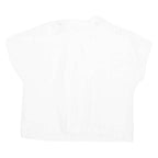 Womens Blouse White Collared L