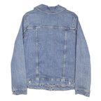 LEVI'S Womens Blue Denim Jacket L Cotton Blend Button Classic Fit Casual