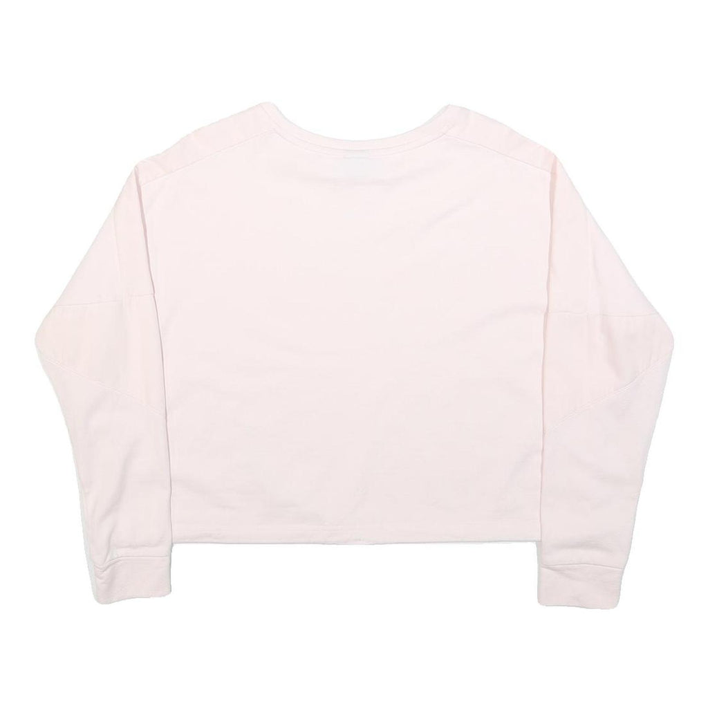 PUMA Womens Pink Crew Neck XS Lightweight Logo Sweatshirt Pullover