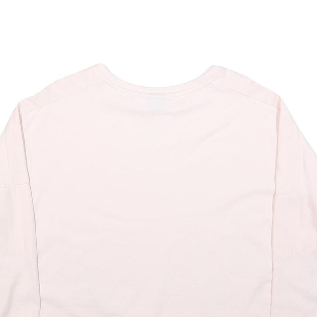 PUMA Womens Pink Crew Neck XS Lightweight Logo Sweatshirt Pullover