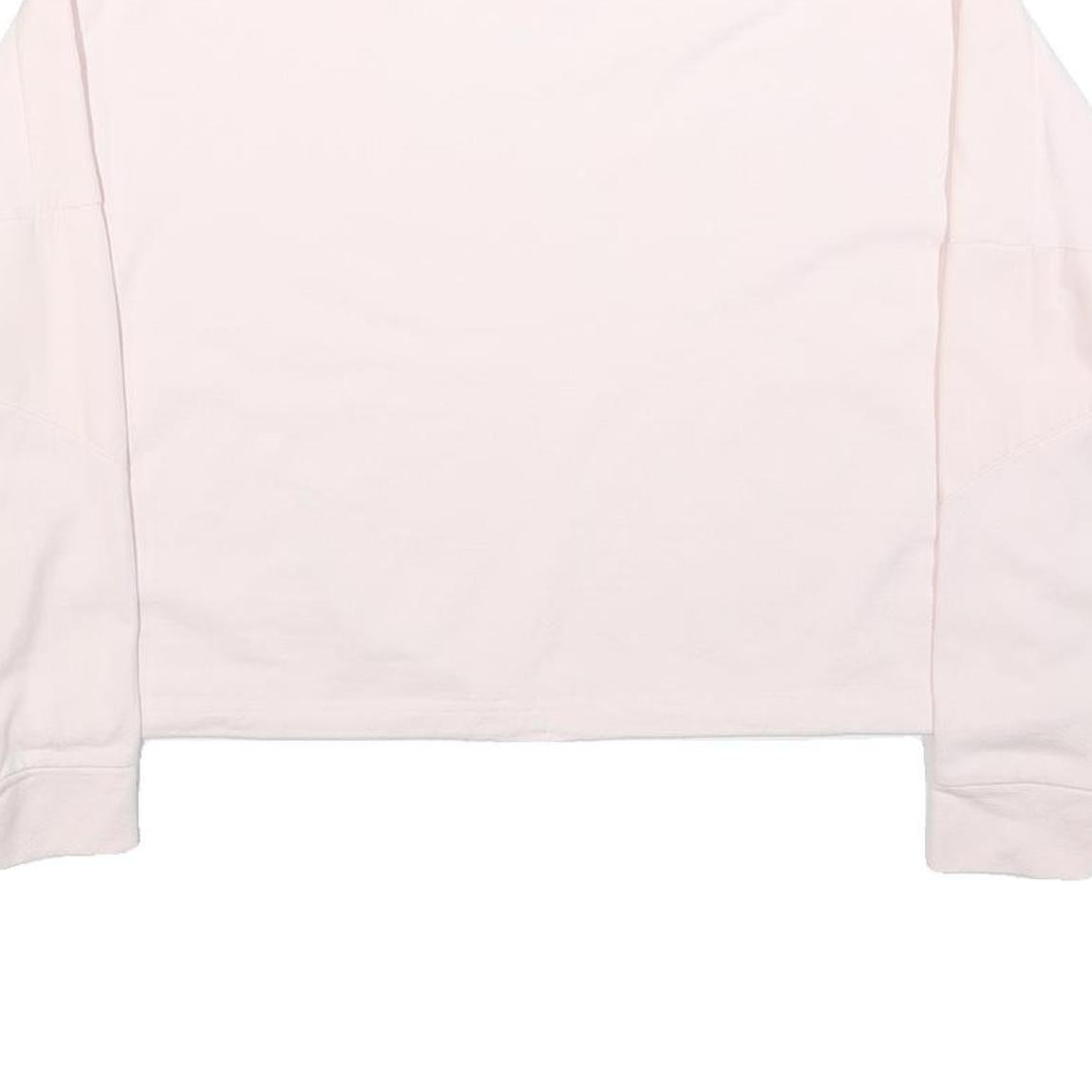 PUMA Womens Pink Crew Neck XS Lightweight Logo Sweatshirt Pullover