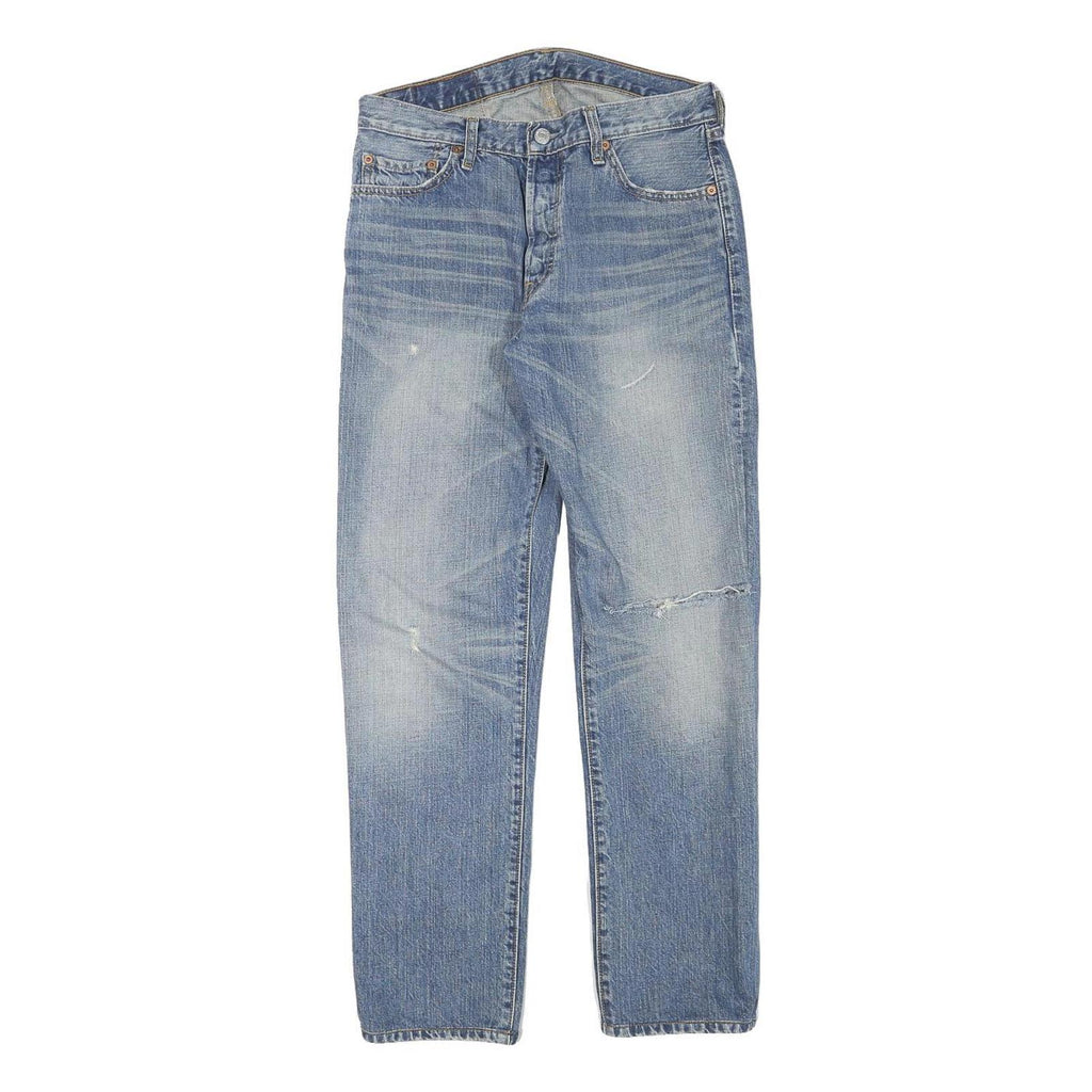 LEVI'S 501 Mens Jeans Blue Regular Straight Denim Medium W29 L28 Classic Style