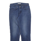 LEVI'S 710 Womens Jeans Blue Slim Skinny Denim W27 L30 Stretch Zip