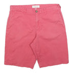 CALVIN KLEIN JEANS Mens Shorts Red Casual Plain M W31 Comfortable Fit