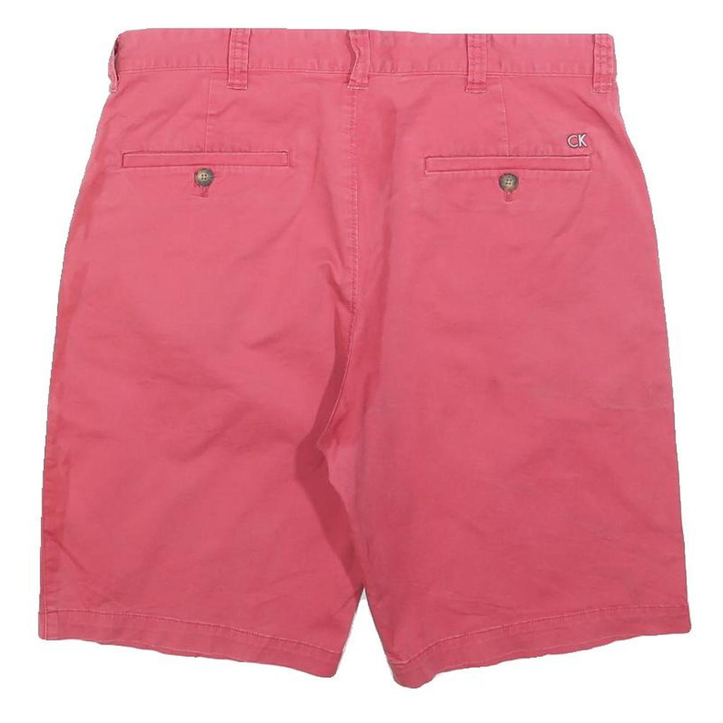 CALVIN KLEIN JEANS Mens Shorts Red Casual Plain M W31 Comfortable Fit