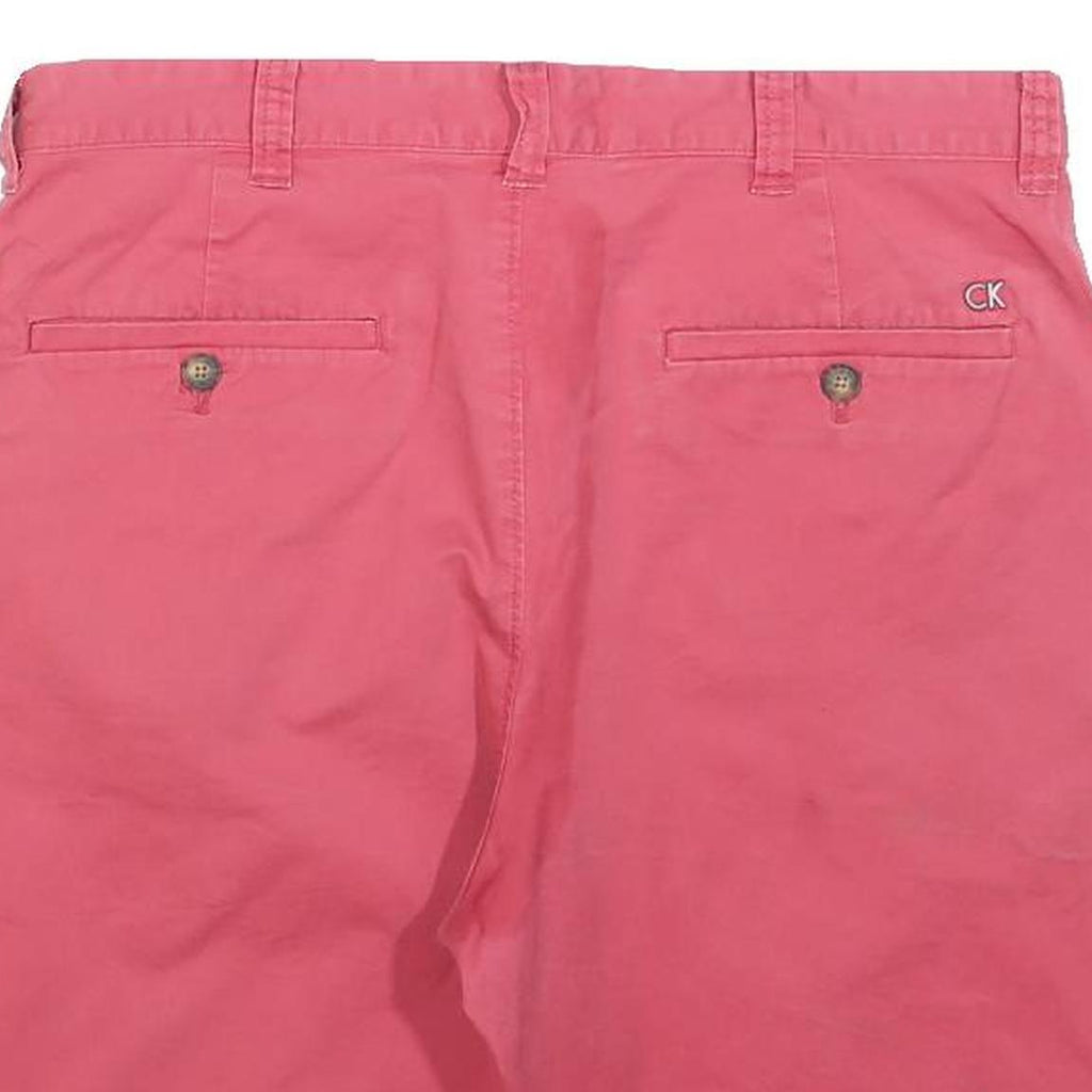 CALVIN KLEIN JEANS Mens Shorts Red Casual Plain M W31 Comfortable Fit