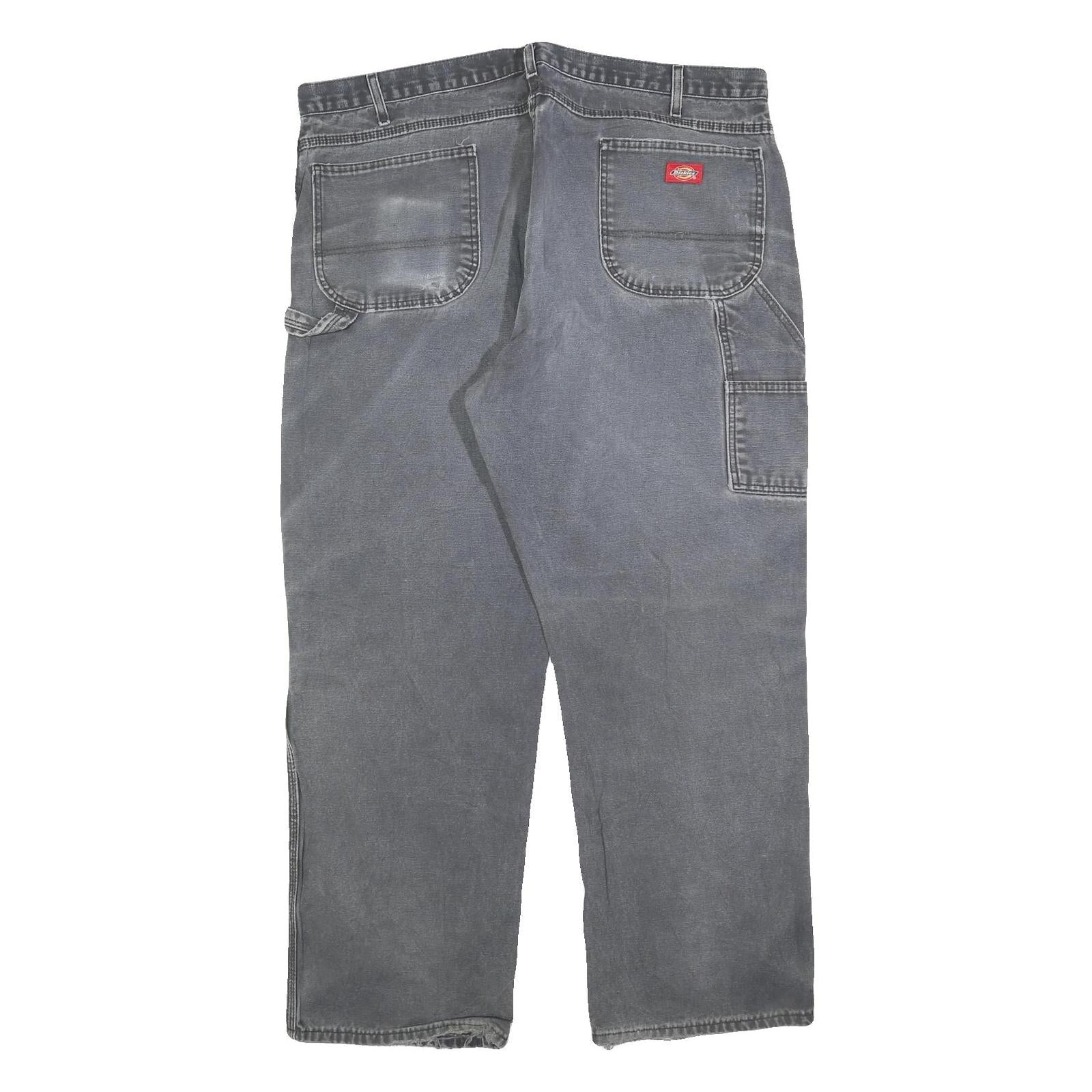 DICKIES Mens Regular Fit Work Jeans Blue Denim W40 L32 Utility Pocket Zip