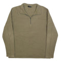 PATAGONIA Mens Beige Plain Pullover Quarter Zip Basic Knit Jumper L Outdoor
