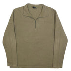 PATAGONIA Mens Beige Plain Pullover Quarter Zip Basic Knit Jumper L Outdoor