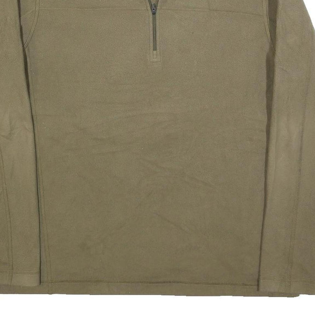 PATAGONIA Mens Beige Plain Pullover Quarter Zip Basic Knit Jumper L Outdoor