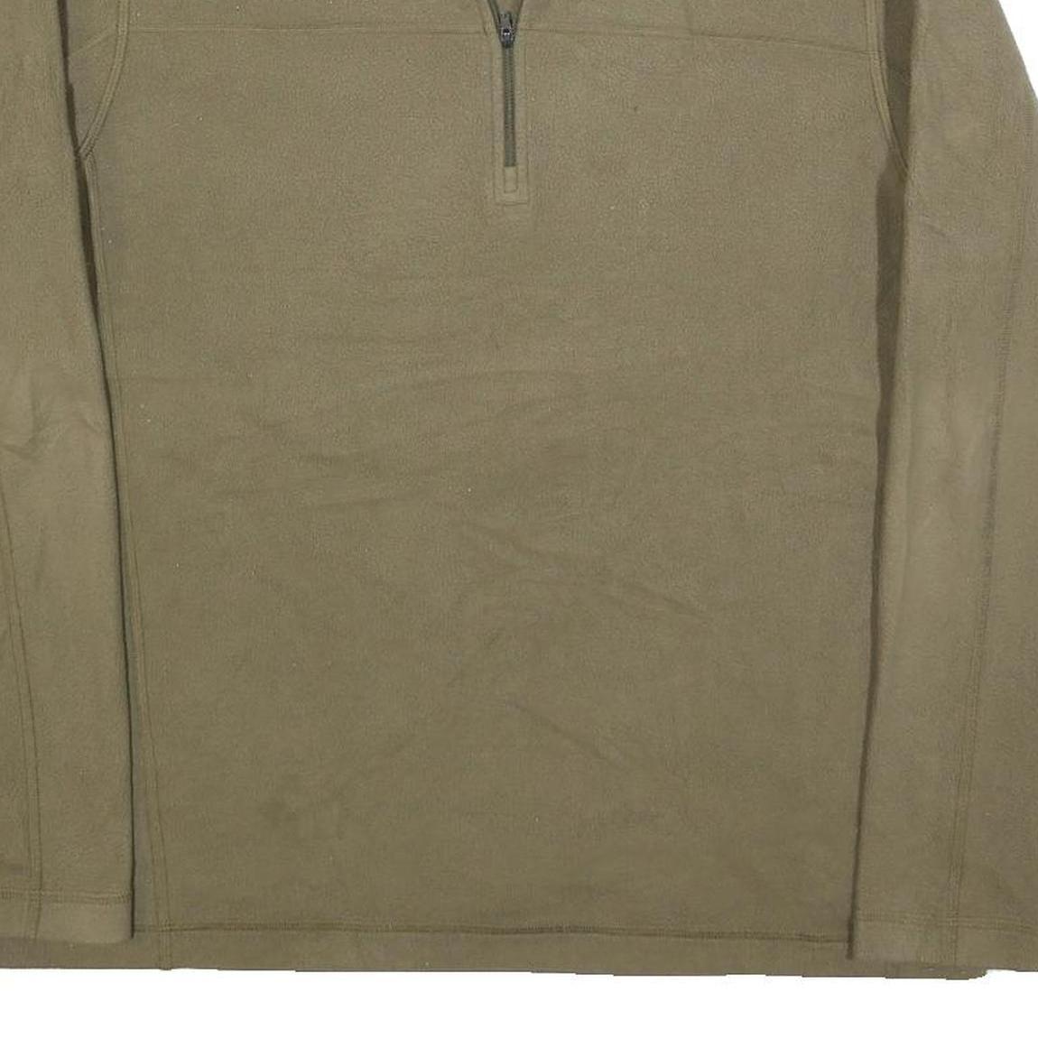 PATAGONIA Mens Beige Plain Pullover Quarter Zip Basic Knit Jumper L Outdoor