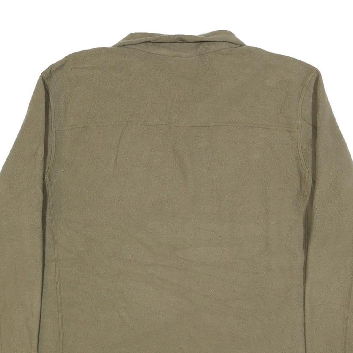 PATAGONIA Mens Beige Plain Pullover Quarter Zip Basic Knit Jumper L Outdoor