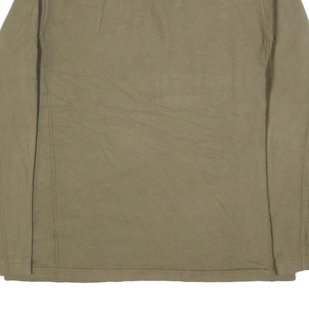 PATAGONIA Mens Beige Plain Pullover Quarter Zip Basic Knit Jumper L Outdoor