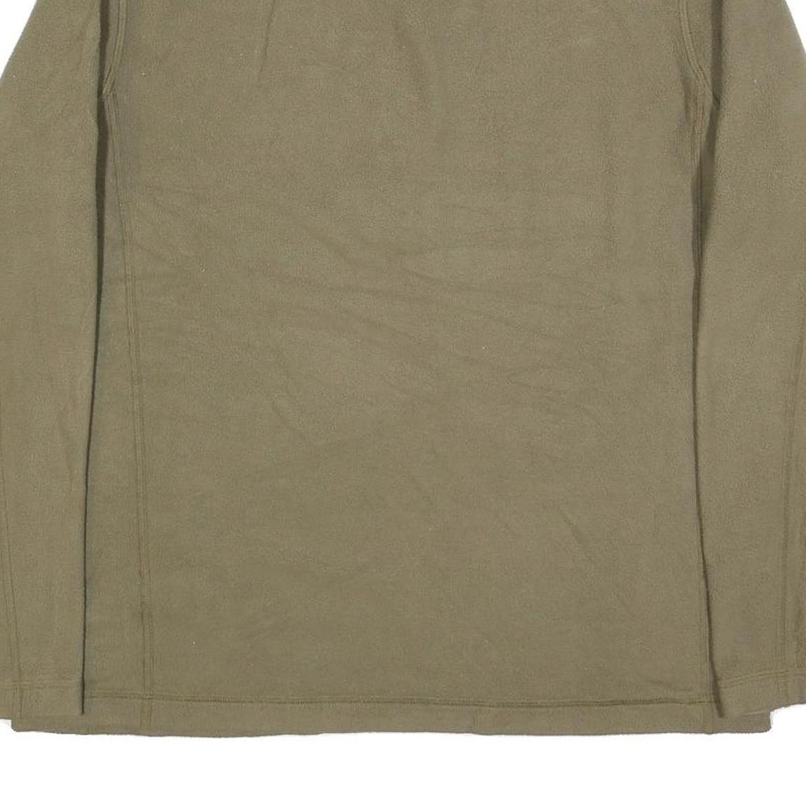 PATAGONIA Mens Beige Plain Pullover Quarter Zip Basic Knit Jumper L Outdoor