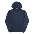 ELLESSE Mens Navy Blue Jacket M Polyester Plain Hooded Casual Outdoor