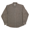 HIGH SIERRA Mens Brown Cotton Shirt M Button-Down Collar Long Sleeve Casual