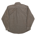 HIGH SIERRA Mens Brown Cotton Shirt M Button-Down Collar Long Sleeve Casual