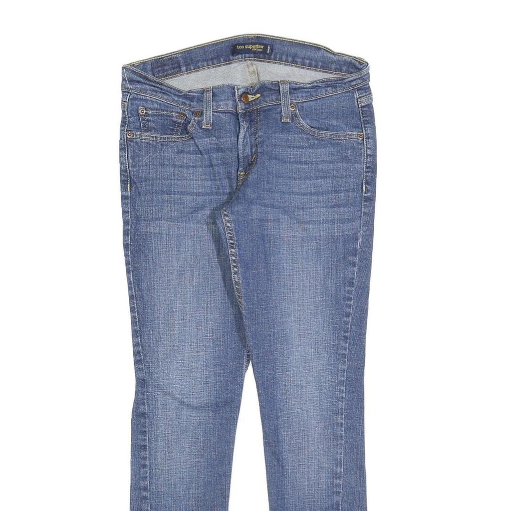 LEVI'S 524 Womens Jeans Blue Slim Skinny Denim Medium W30 L28 Cotton Blend Zip