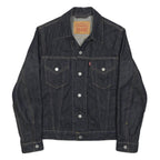 LEVI'S Mens Blue Denim Jacket S Cotton Button Front Classic Fit