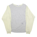 ATHLET Womens Grey & Cream Sweatshirt Crew Neck S Cotton Blend Pullover Casual
