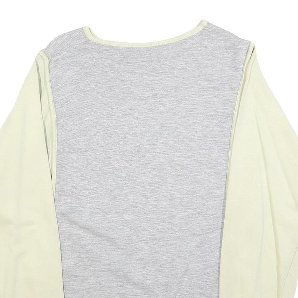 ATHLET Womens Grey & Cream Sweatshirt Crew Neck S Cotton Blend Pullover Casual