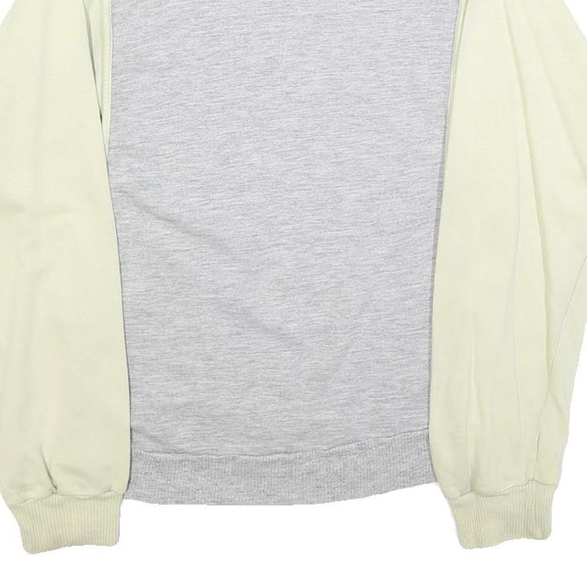 ATHLET Womens Grey & Cream Sweatshirt Crew Neck S Cotton Blend Pullover Casual