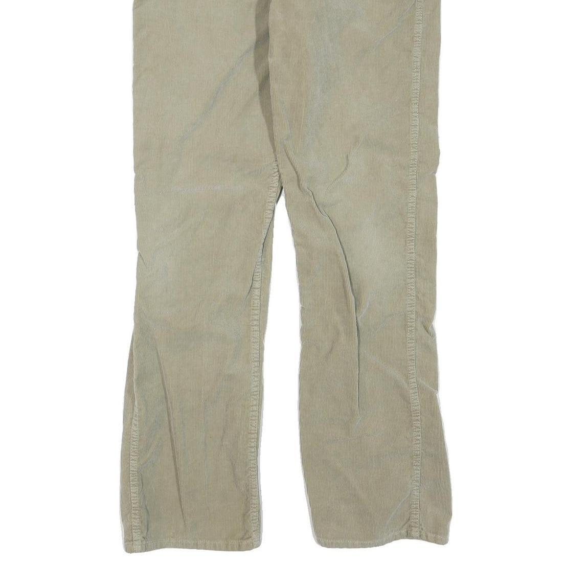 CARHARTT Mens Cotton Blend Beige Regular Straight Trousers W36 L32 Workwear Zip