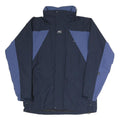 HELLY HANSEN Womens Navy Blue Outdoor Jacket M Polyester Blend Zip Pattern