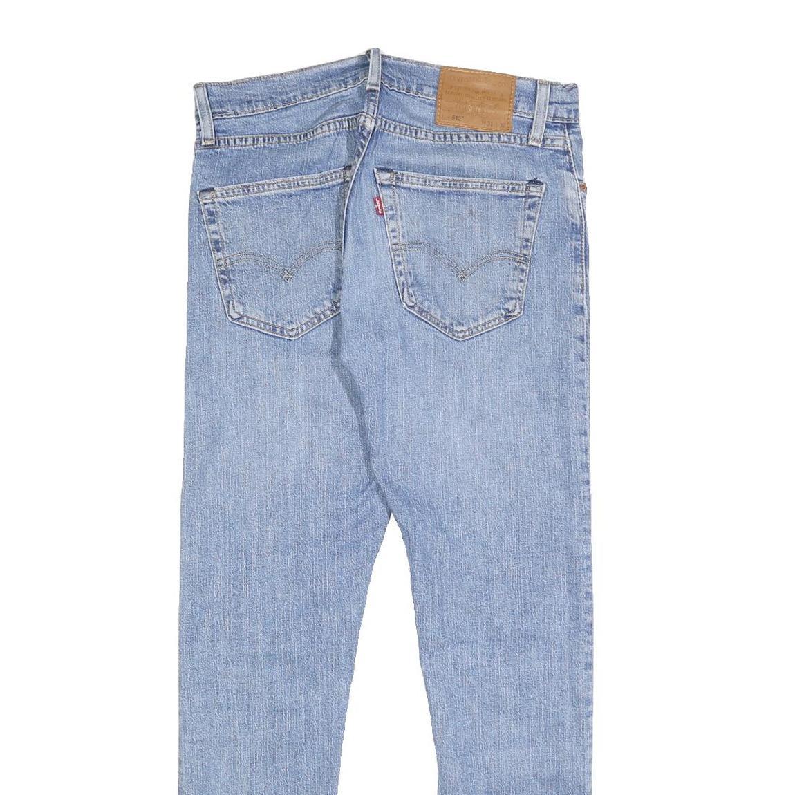 LEVI'S 512 BIG E Mens Jeans Blue Slim Skinny Denim Medium W31 L32 Authentic