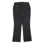 WRANGLER Womens Black Cotton Blend Regular Bootcut Trousers W31 L30 Stylish