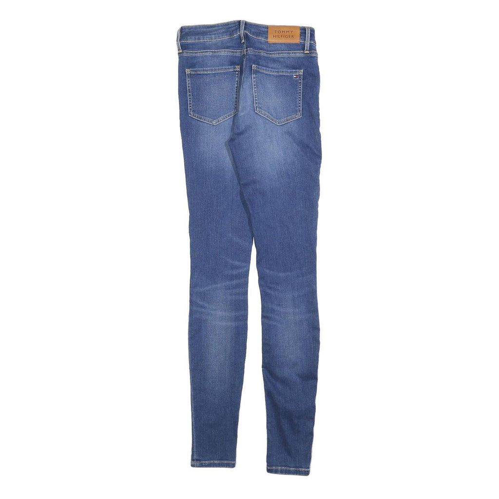 TOMMY HILFIGER Womens Slim Skinny Denim Light Blue Cotton Blend W26 L32 Slim Fit