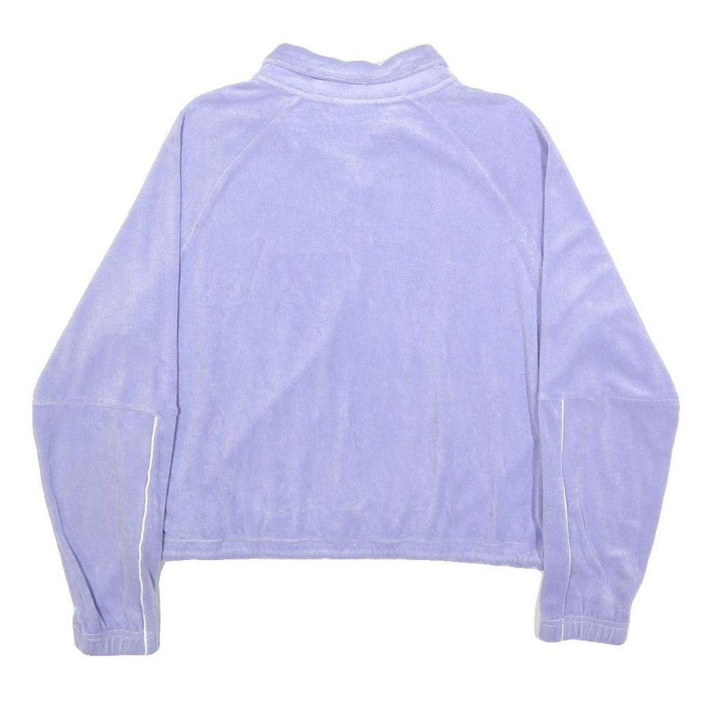 NIKE Womens Lilac Cotton Blend Zip Jacket L Casual Sportswear Lightweight