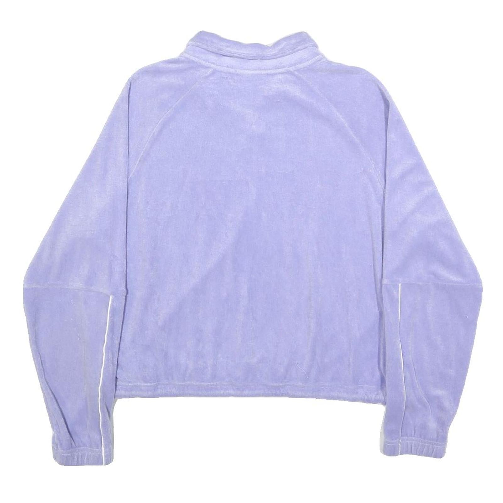 NIKE Womens Lilac Cotton Blend Zip Jacket L Casual Sportswear Lightweight