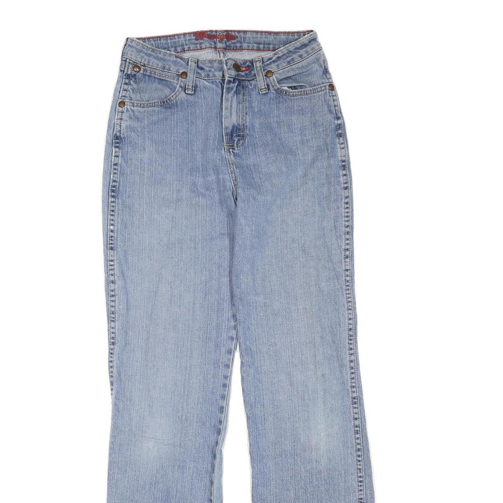 WRANGLER Womens Jeans Blue Regular Straight Denim Light W26 L32 Classic Fit