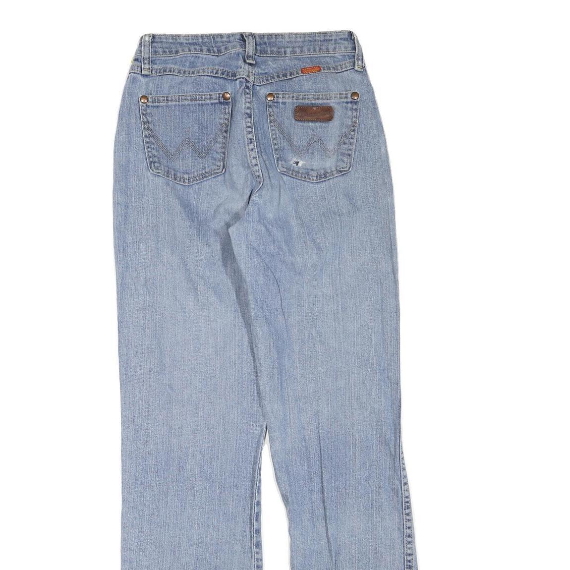 WRANGLER Womens Jeans Blue Regular Straight Denim Light W26 L32 Classic Fit